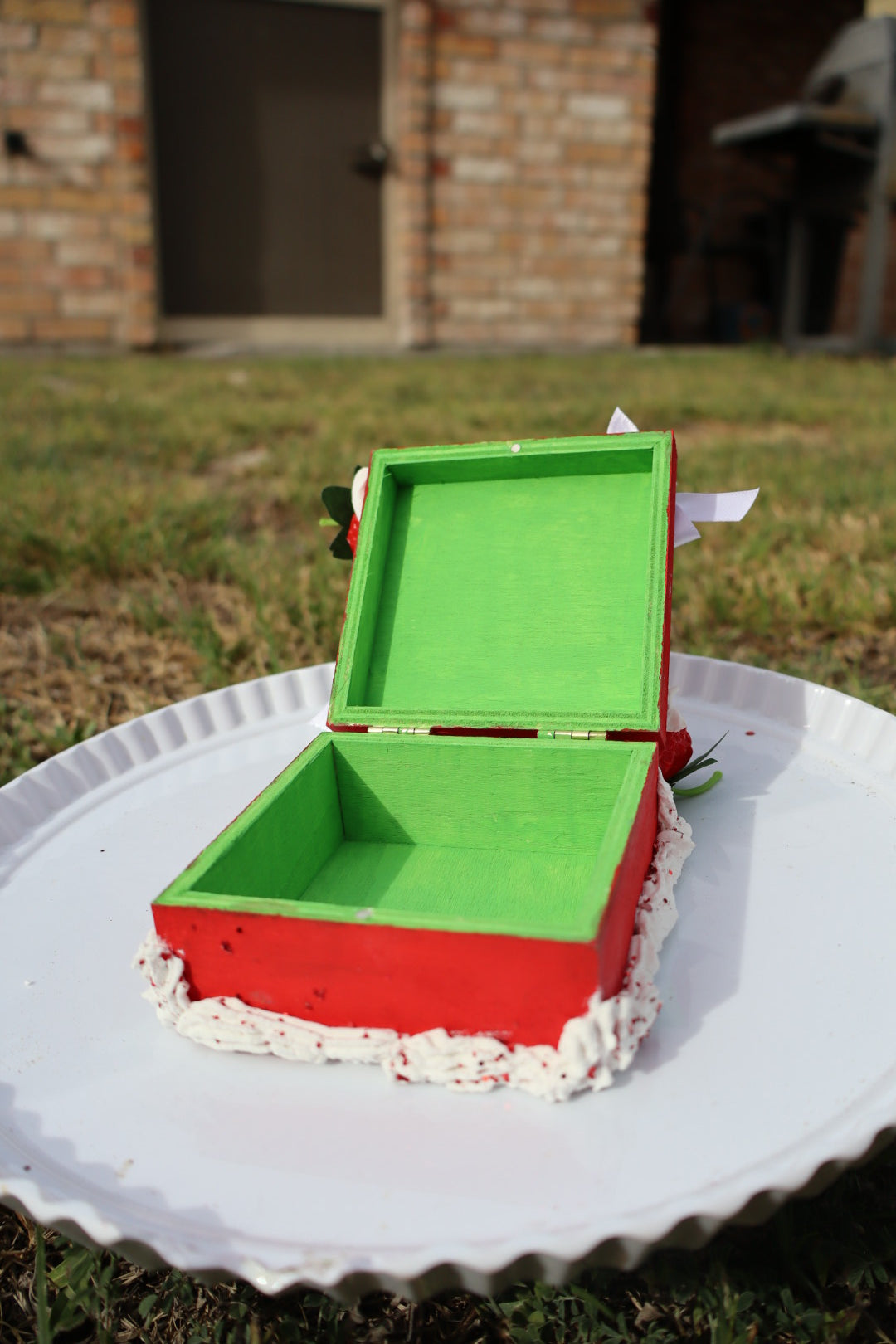 Red - Cake Jewelry Box
