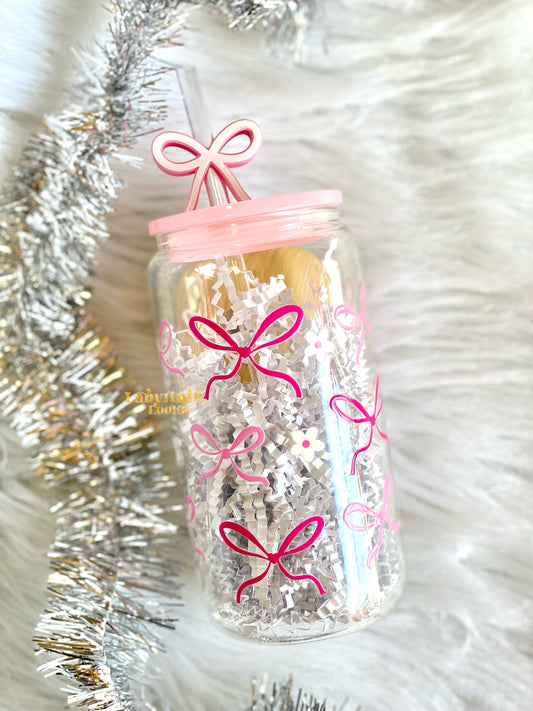Pink Ribbon - 16oz Glass