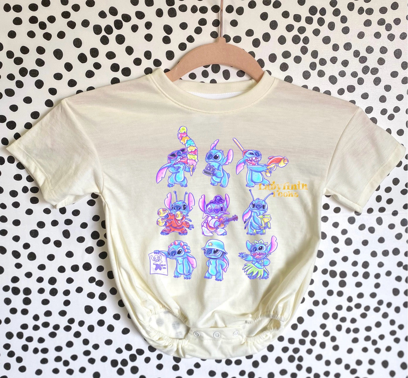 626 Collage - Cream Bubble Romper