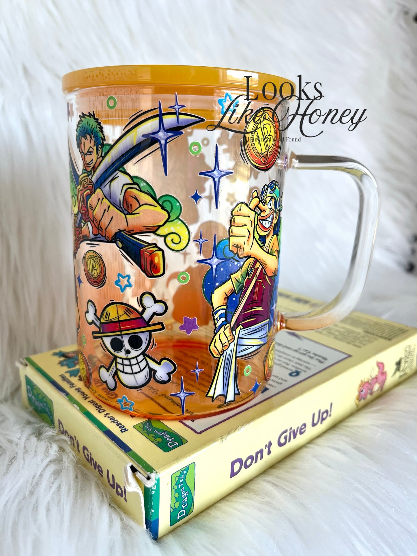 Island Friends - Glass Ombre Mug 17oz