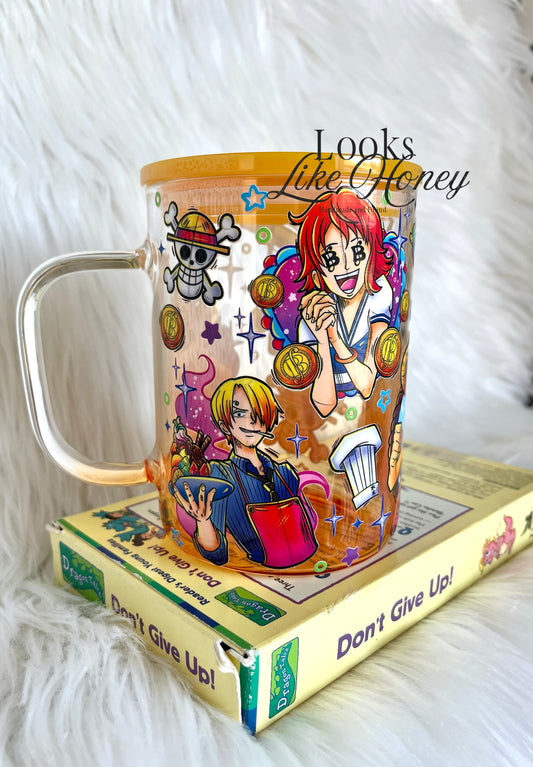 Island Friends - Glass Ombre Mug 17oz