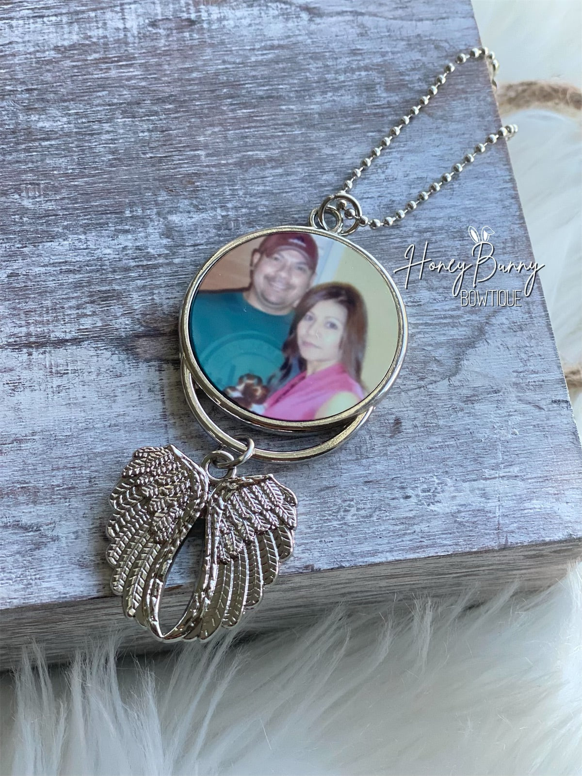 Angel Wings Pendant - Custom Double sided