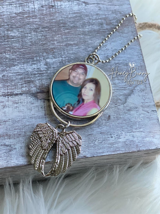 Angel Wings Pendant - Custom Double sided
