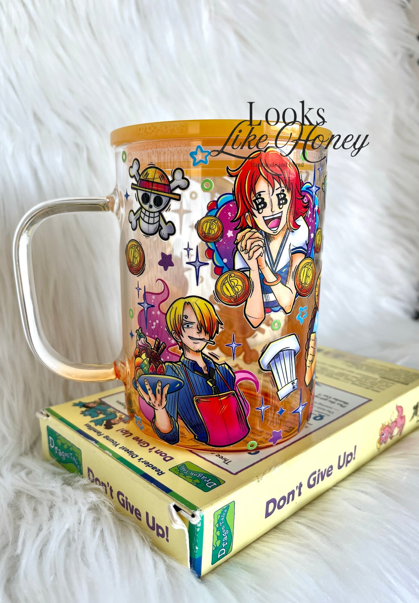 Island Friends - Glass Ombre Mug 17oz
